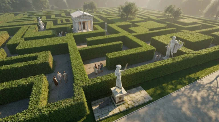 Attraction le Labyrinthe de Daidalos à Mythical Kingdom