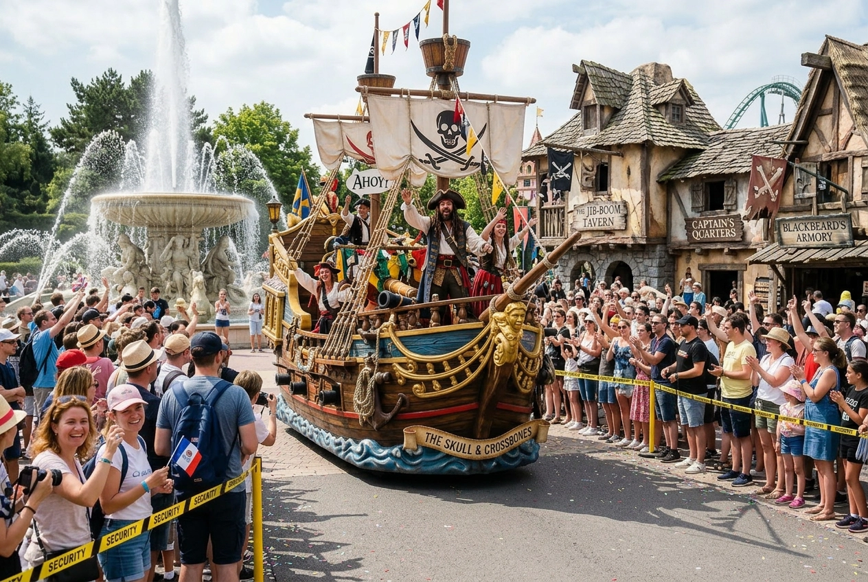 Parade défilant dans le parc