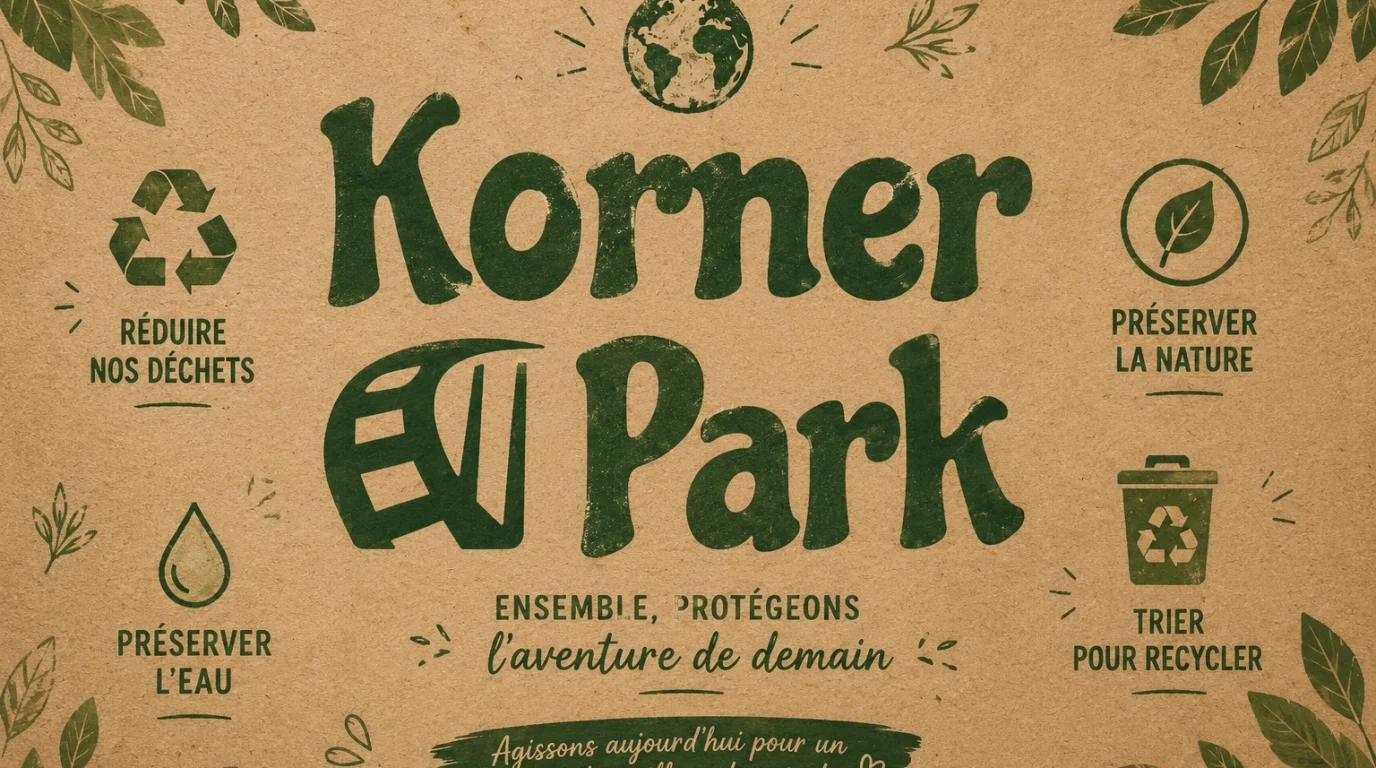 Affiche engagement éco-responsable Korner Parc