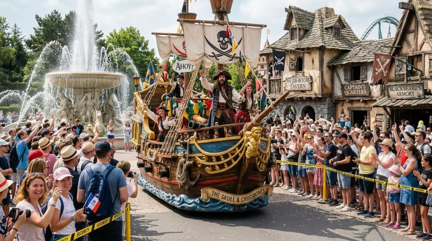 Parade défilant dans le parc